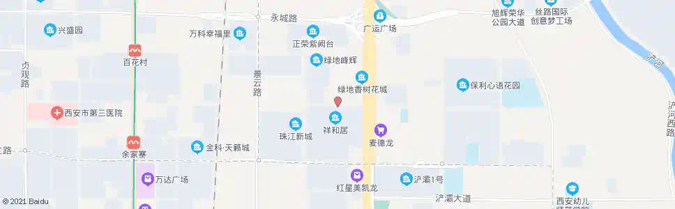 西安祥和居小区北门_公交站地图_西安公交_妙搜公交查询2025