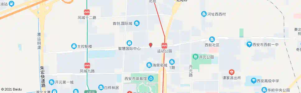 西安凤城十路西段_公交站地图_西安公交_妙搜公交查询2025