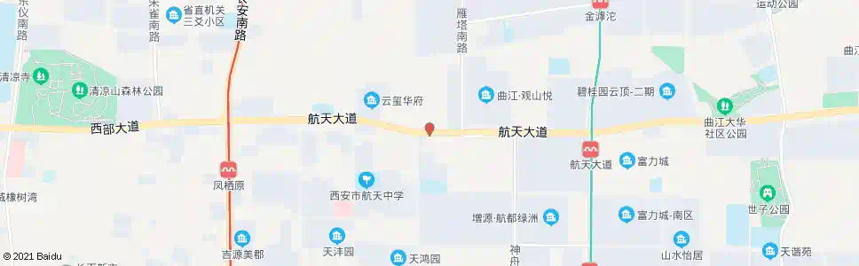 西安航天大道雁塔南路口_公交站地图_西安公交_妙搜公交查询2025