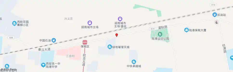 西安深渡村_公交站地图_西安公交_妙搜公交查询2025