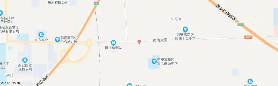 西安骞王村_公交站地图_西安公交_妙搜公交查询2025