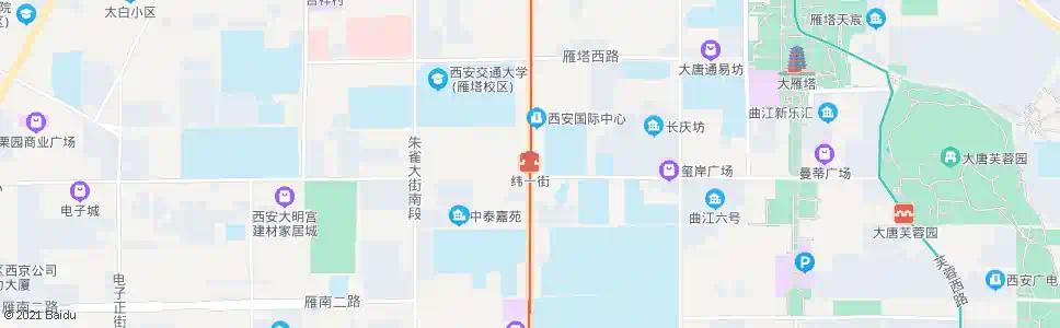 西安纬一街站_公交站地图_西安公交_妙搜公交查询2025