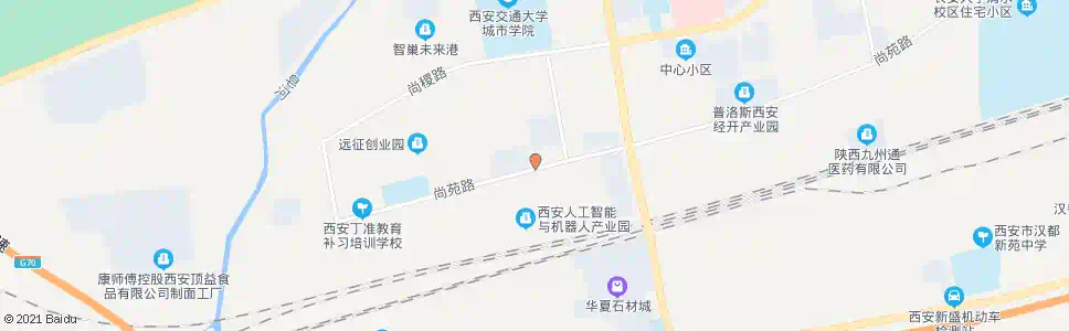西安尚苑草滩九路_公交站地图_西安公交_妙搜公交查询2025