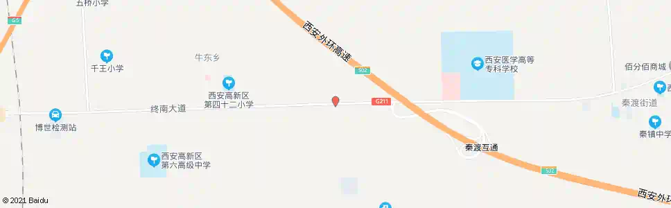 西安九号路口_公交站地图_西安公交_妙搜公交查询2025