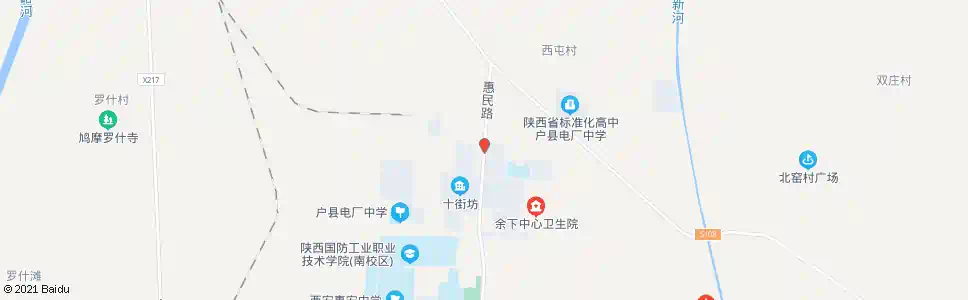 西安余下六街坊_公交站地图_西安公交_妙搜公交查询2025