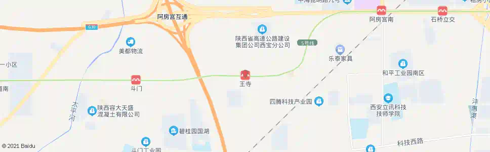 西安王寺_公交站地图_西安公交_妙搜公交查询2025