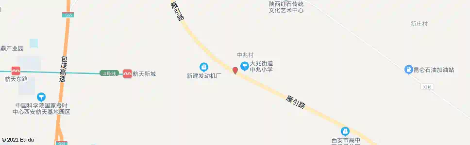 西安中兆村_公交站地图_西安公交_妙搜公交查询2025