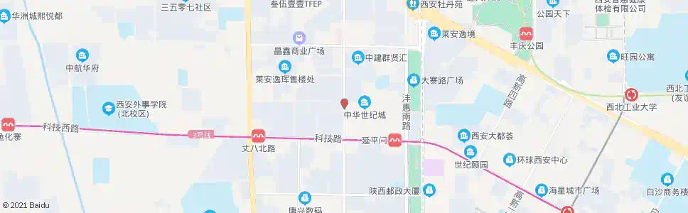 西安响塘寨_公交站地图_西安公交_妙搜公交查询2025