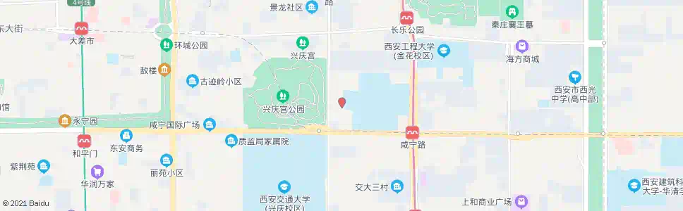 西安省委招待所_公交站地图_西安公交_妙搜公交查询2025