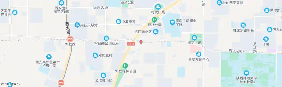 西安郭杜_公交站地图_西安公交_妙搜公交查询2025