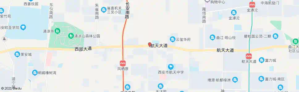 西安航天大道神舟一路口_公交站地图_西安公交_妙搜公交查询2025