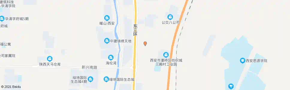 西安浐河建材厂_公交站地图_西安公交_妙搜公交查询2025