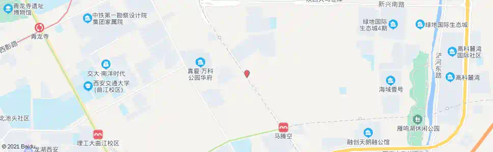 西安长鸣路秦川社区_公交站地图_西安公交_妙搜公交查询2025