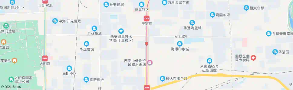 西安金花北路_公交站地图_西安公交_妙搜公交查询2025