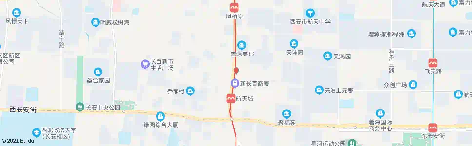 西安韦曲北站西口_公交站地图_西安公交_妙搜公交查询2025