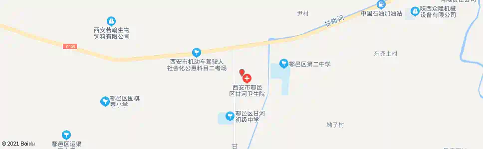 西安甘河乡_公交站地图_西安公交_妙搜公交查询2025
