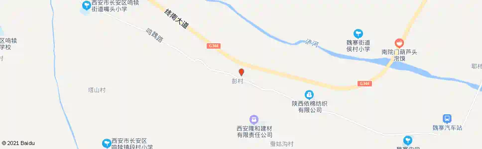 西安彭村_公交站地图_西安公交_妙搜公交查询2025