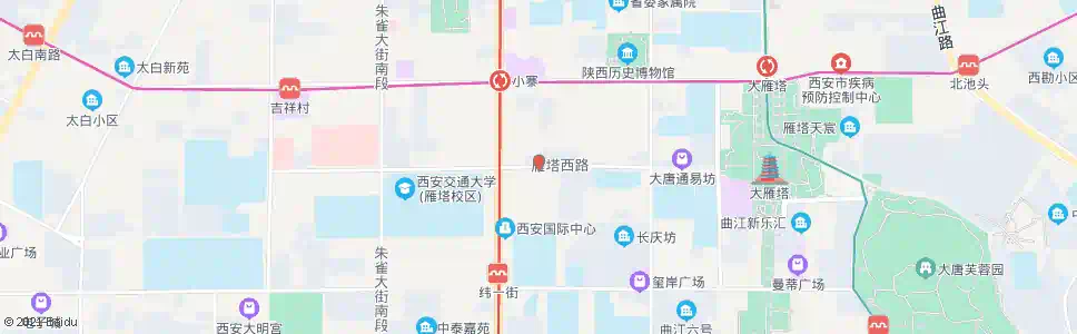 西安雁塔西路_公交站地图_西安公交_妙搜公交查询2025