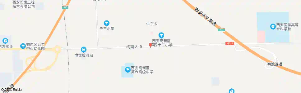 西安牛东村_公交站地图_西安公交_妙搜公交查询2025