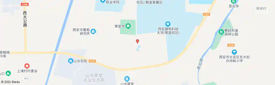 西安草堂寺_公交站地图_西安公交_妙搜公交查询2025