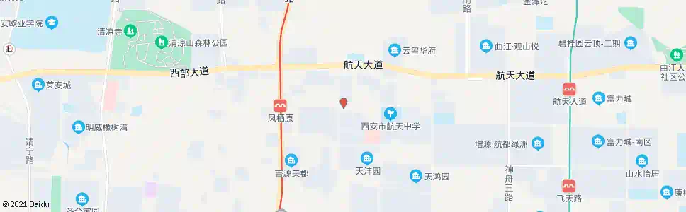 西安凤栖东路_公交站地图_西安公交_妙搜公交查询2025