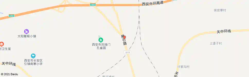西安三道村_公交站地图_西安公交_妙搜公交查询2025