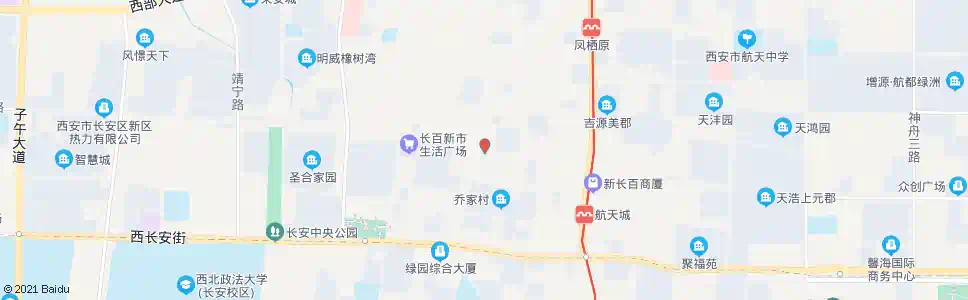 西安长兴北路韦曲北街口_公交站地图_西安公交_妙搜公交查询2025