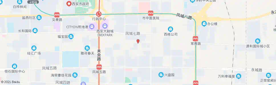 西安永徽路凤城六路口_公交站地图_西安公交_妙搜公交查询2025
