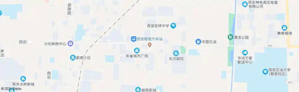 西安户县工行_公交站地图_西安公交_妙搜公交查询2025