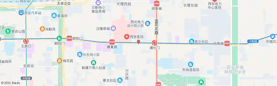 西安圣荣广场_公交站地图_西安公交_妙搜公交查询2025