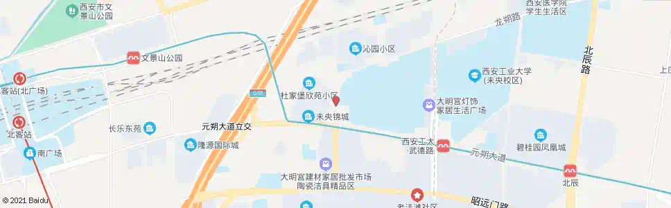 西安西电科大西门_公交站地图_西安公交_妙搜公交查询2025