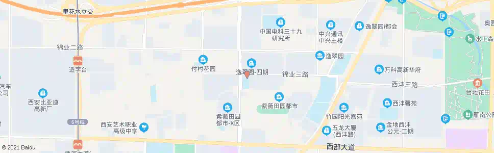 西安紫薇B区_公交站地图_西安公交_妙搜公交查询2025