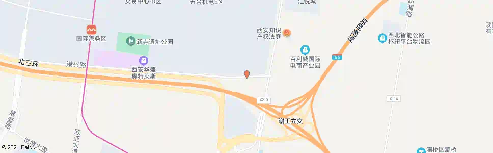 西安港兴路东口_公交站地图_西安公交_妙搜公交查询2025