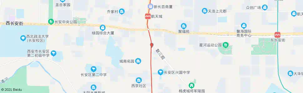 西安樊家十字_公交站地图_西安公交_妙搜公交查询2025
