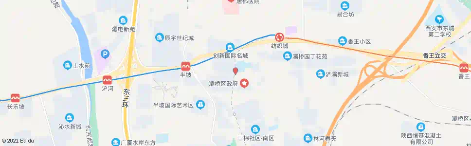 西安纺建路新医路口_公交站地图_西安公交_妙搜公交查询2025
