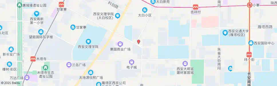 西安紫薇花园_公交站地图_西安公交_妙搜公交查询2025