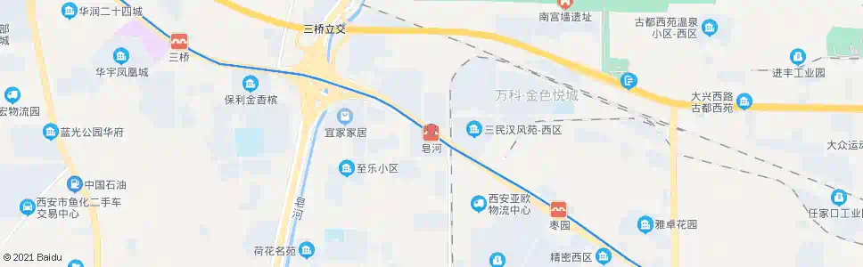 西安皂河站_公交站地图_西安公交_妙搜公交查询2025