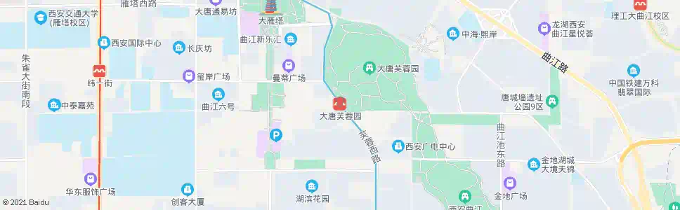 西安大唐芙蓉园北门_公交站地图_西安公交_妙搜公交查询2025
