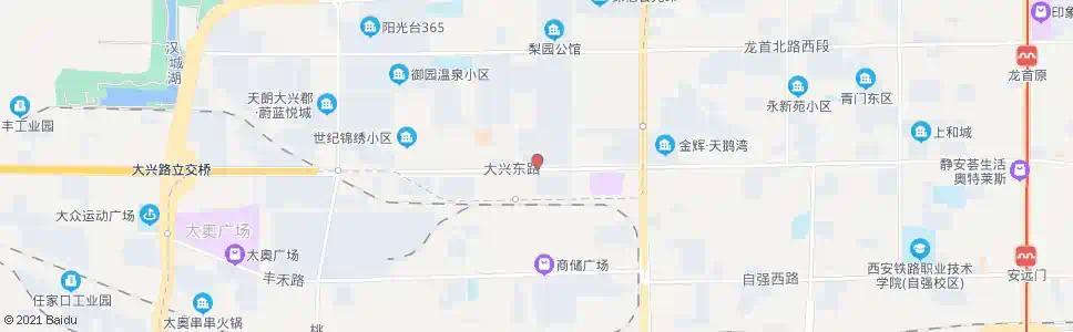 西安大白杨_公交站地图_西安公交_妙搜公交查询2025
