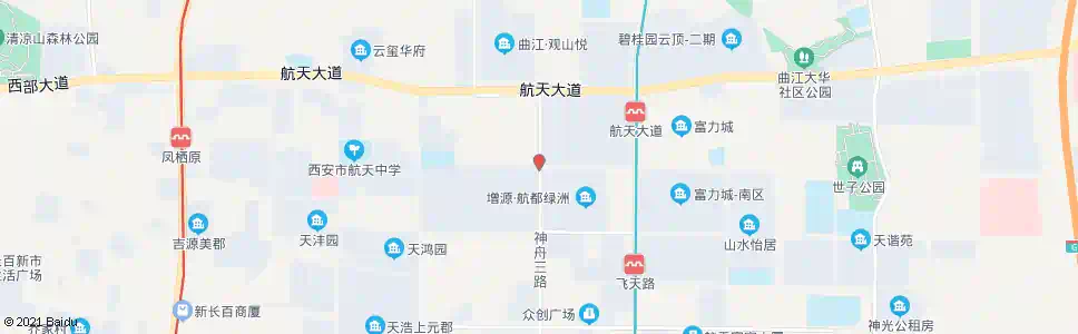 西安航开路神舟三路口_公交站地图_西安公交_妙搜公交查询2025