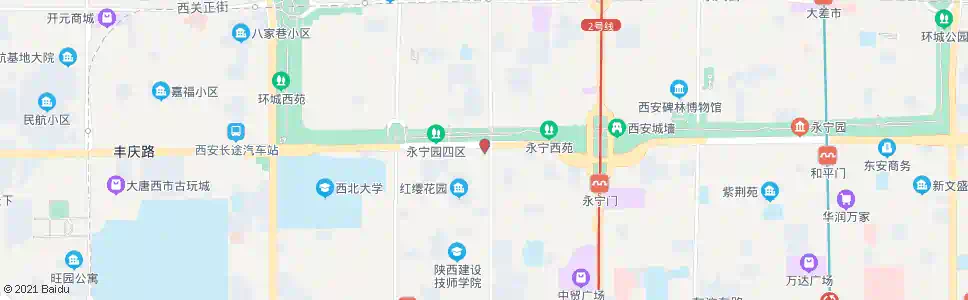 西安朱雀门_公交站地图_西安公交_妙搜公交查询2025