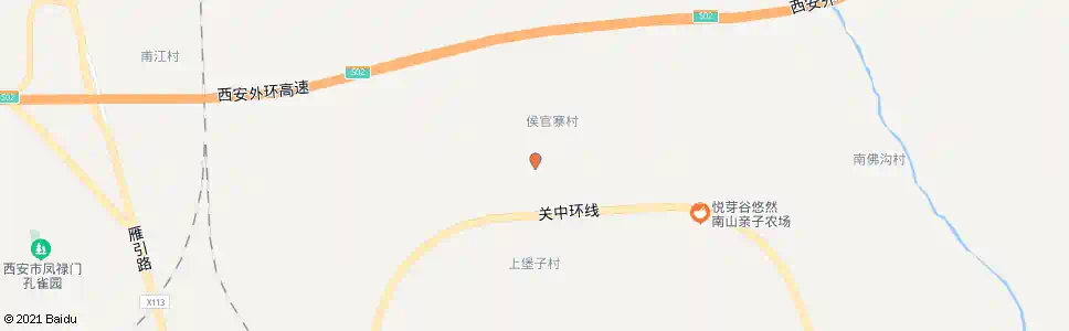 西安侯官寨_公交站地图_西安公交_妙搜公交查询2025