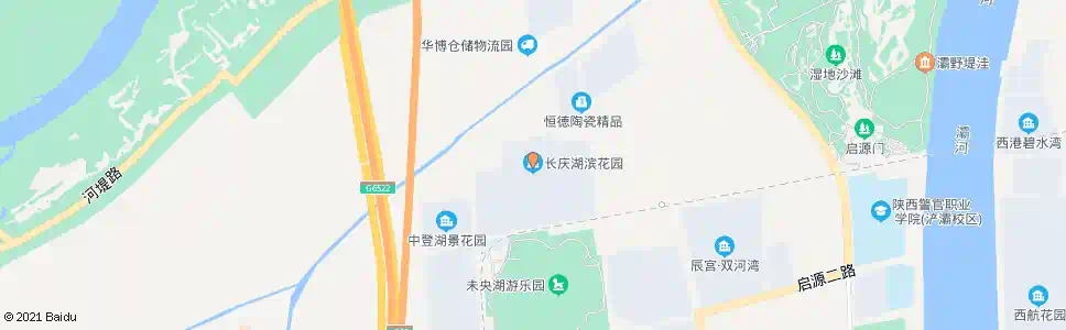 西安长庆湖滨花园_公交站地图_西安公交_妙搜公交查询2025