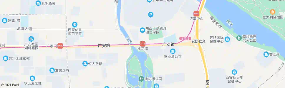 西安桃花潭站_公交站地图_西安公交_妙搜公交查询2025