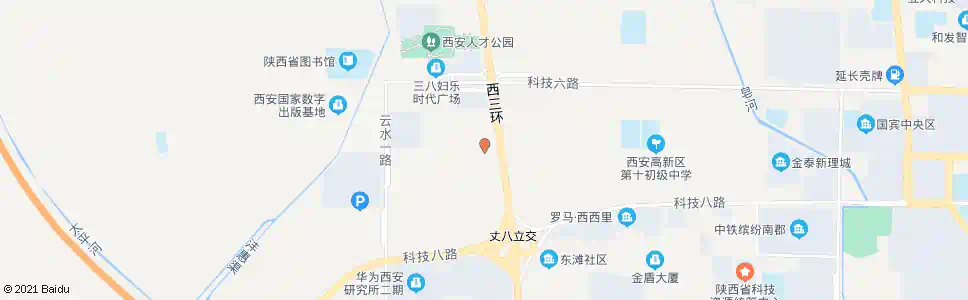 西安西三环天谷八路口_公交站地图_西安公交_妙搜公交查询2025