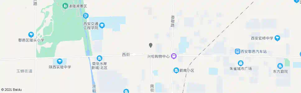 西安户县东街村_公交站地图_西安公交_妙搜公交查询2025