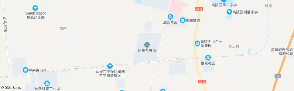 西安鹿乾基九境_公交站地图_西安公交_妙搜公交查询2025