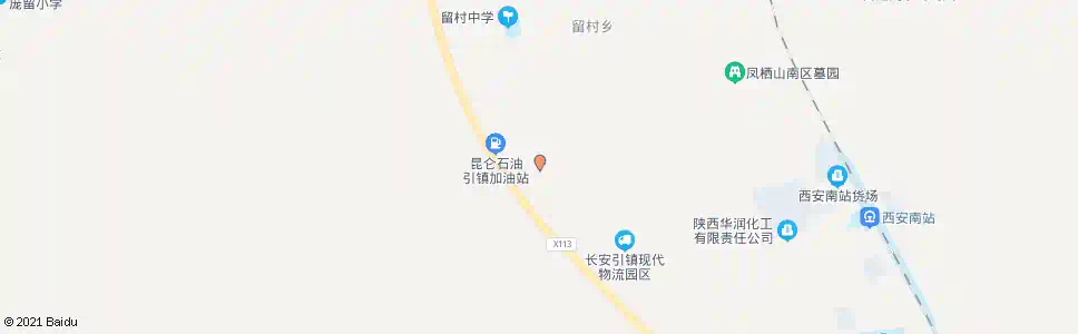 西安瓜洲村南_公交站地图_西安公交_妙搜公交查询2025