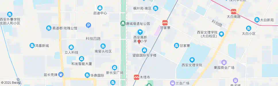 西安科技四路高新一路口_公交站地图_西安公交_妙搜公交查询2025