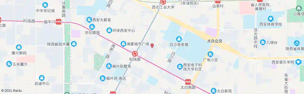 西安二十所测试场_公交站地图_西安公交_妙搜公交查询2025